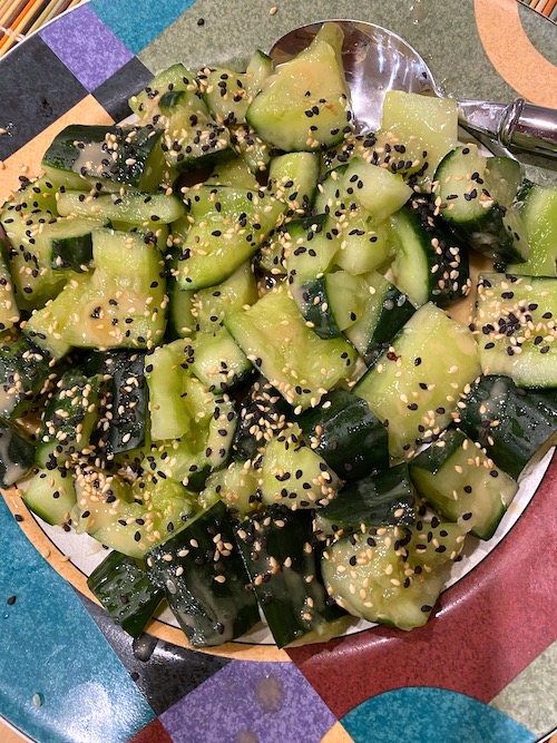 cucumber salad with sesame